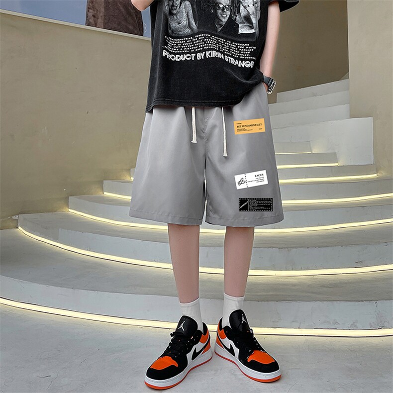DK39118-P15 港风休闲短裤男士大码运动五分裤男中裤男马裤图片