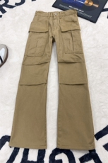 B221美式ins高街修身微喇洗褪工装休闲牛仔裤LK25609-特P50控98，男装牛仔裤，电商B221