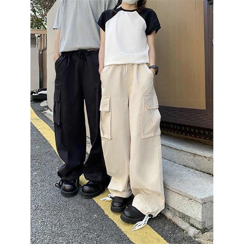 B221美式ins街头hiphop宽松工装休闲裤子LK23122-P65控88,男装休闲裤,电商B221