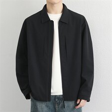 2026年春新款通勤外套行政上衣男士简约翻领休闲夹克，男装夹克，星座914