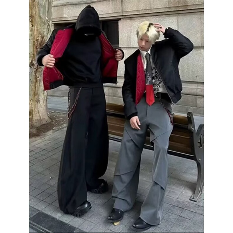 网图boxy正肩型男红内里防泼水短款夹克版棉服外套W1826/特P88,男装夹克,电商B350