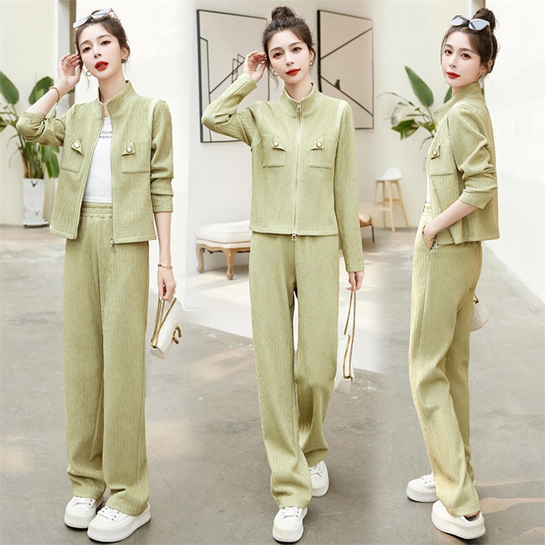 欧货休闲运动套装女春秋2025年新款气质减龄高级感时尚炸街两件套，女装套装/套裙，伊仟回