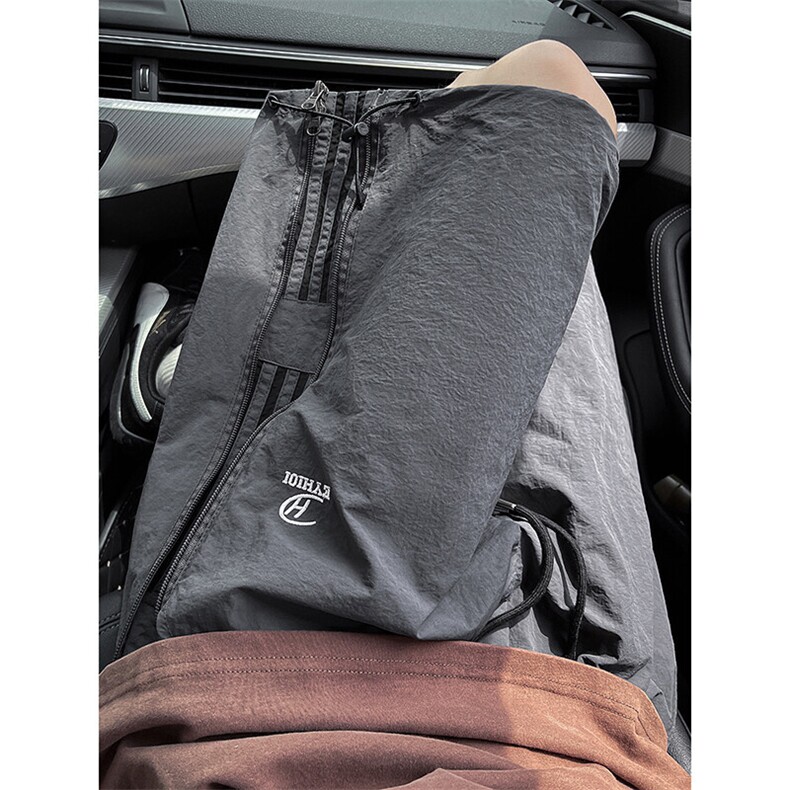 侧边拉链机能冲锋短裤美式速干五分裤大码裤子运动中裤DK1308/P45,男装休闲裤,电商B238