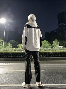美式防风防水冲锋裤男秋冬机能加绒加厚工装裤褶皱侧拉链登山裤子图片