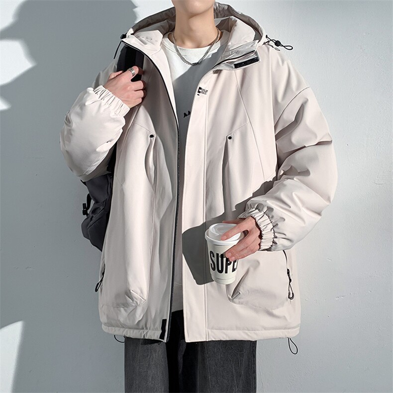 港风户外棉服连帽面包服休闲百搭棉衣保暖上衣MYM23-8745-P90,男装棉衣,星座717