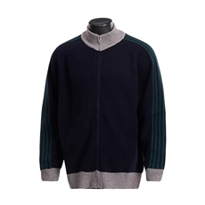 网图现货秋季立领男士针织衫三条杠宽松外套夹克RM397-P78，男装针织衫/毛衣，星座1005-4