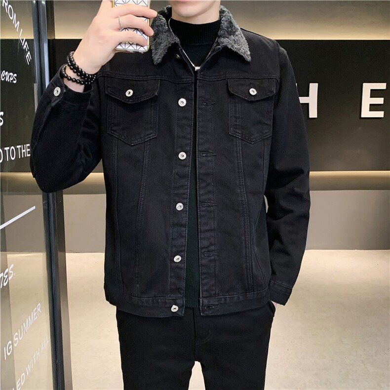 JK617-p68M-5XL控108加绒羊羔绒牛仔夹克CITYBOY,男装夹克,星座103A