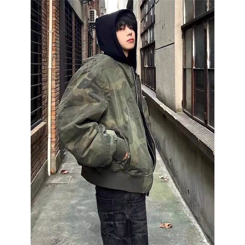 春秋日系复古刺绣水洗牛仔外套男BF风宽松立领休闲工装上衣服夹克,男装工装外套,星座506A