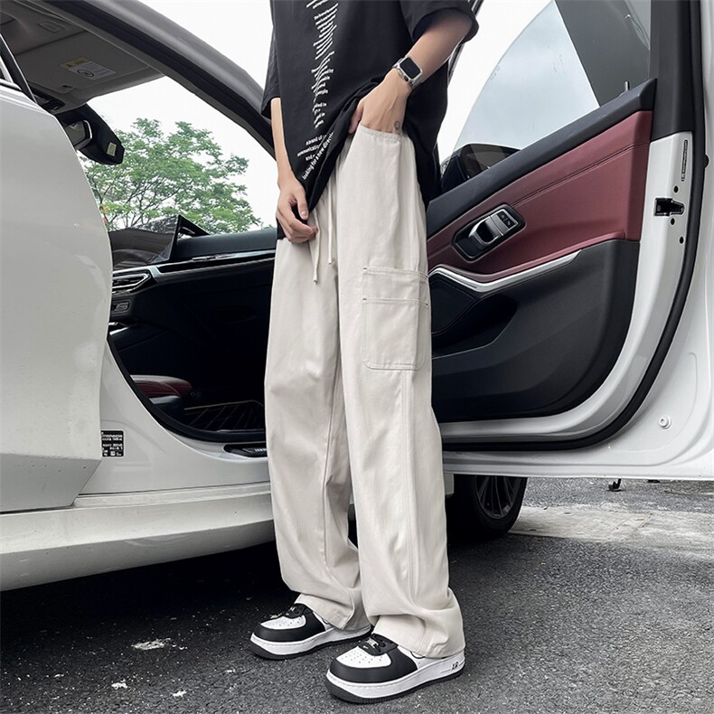 工装裤男士韩版潮流高街帅气百搭宽松2024夏季ins长裤K5611-P36,男装工装外套,星座412-2