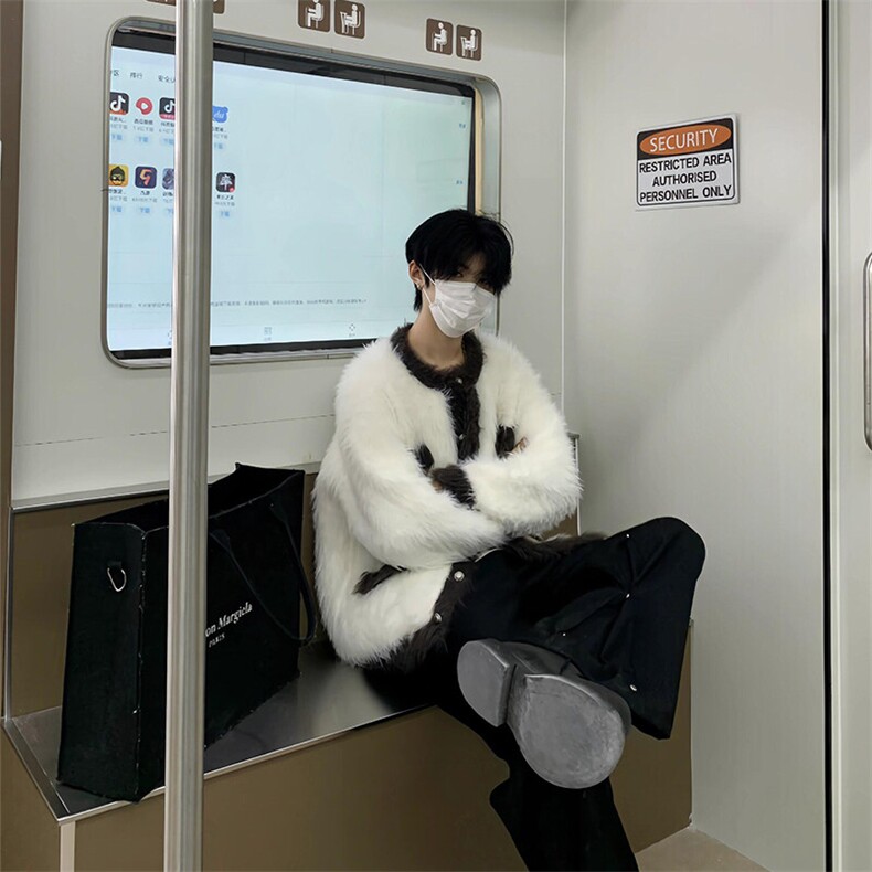 水貂毛小香风拼色圆领针织衫开衫毛衣外套MY9219特P70,男装针织衫/毛衣,星座908-1