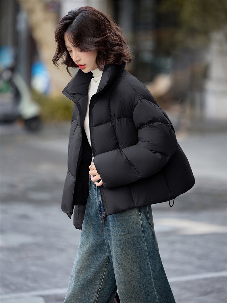 现货2025新款羽绒服短款泡芙时尚保暖外套,女装羽绒服,仟媚宠