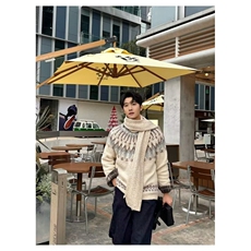 时尚气质长袖毛衣百搭新款简约潮流日系流行慵懒513AMY2723P43，男装针织衫/毛衣，星座513A