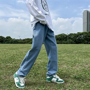 牛仔裤男夏季潮大码休闲裤子高街N929P35图片