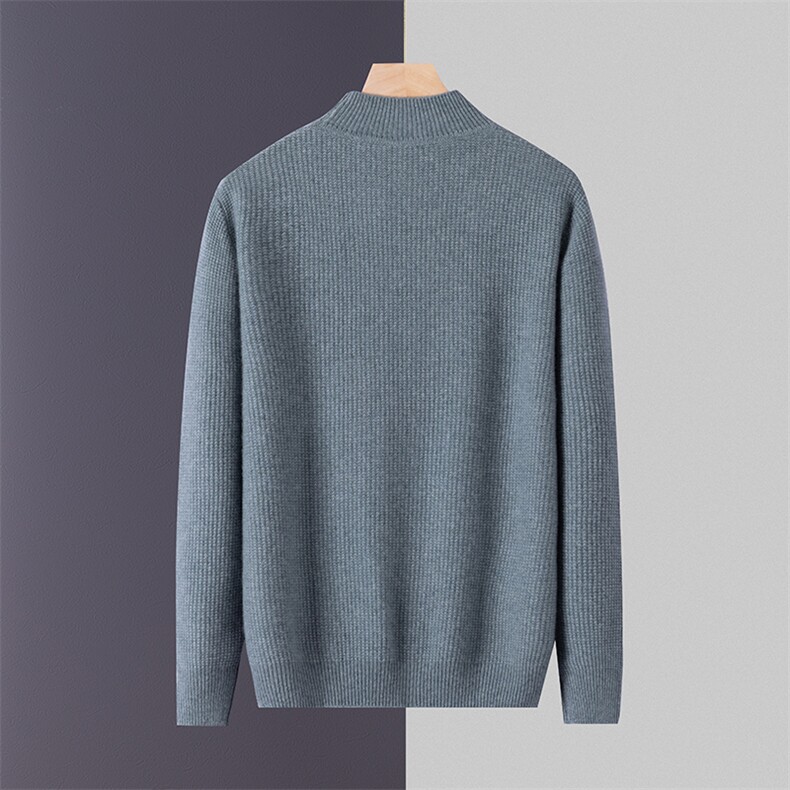 2024秋季新款圆领长袖麻花纹男士套头衫，男装羊绒套衫，星纬羊绒