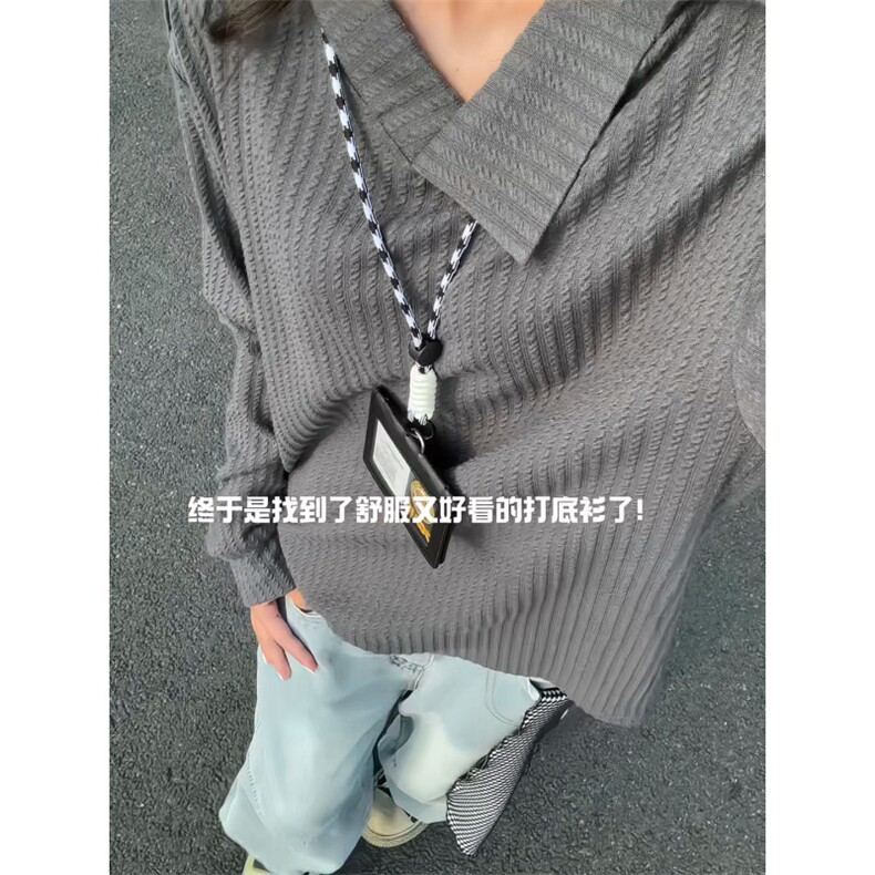 XZ809A/SYR17/特P25/控48肌理感设计感翻领长袖POLOT恤卫衣,男装T恤,星座809A(原222-1)