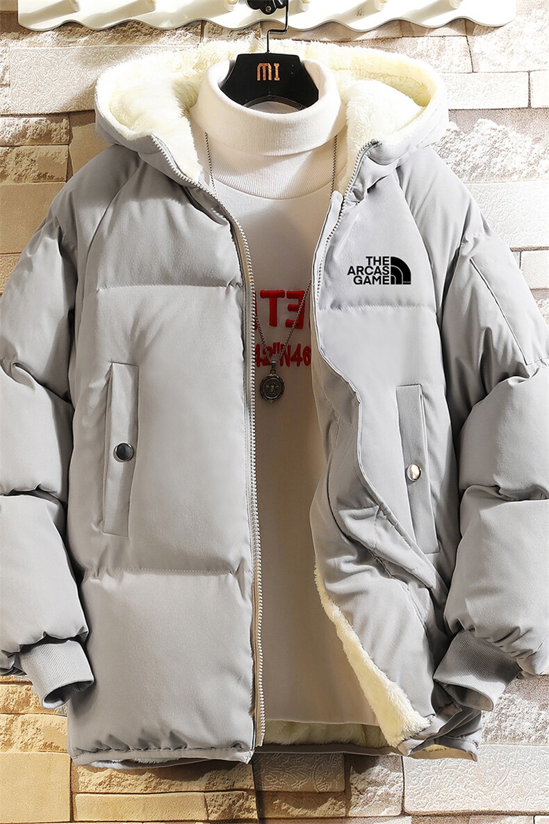 MY16232-P100加厚加绒连帽棉衣男大码棉服男面包服男砖墙挂拍,男装棉衣,电商A040A