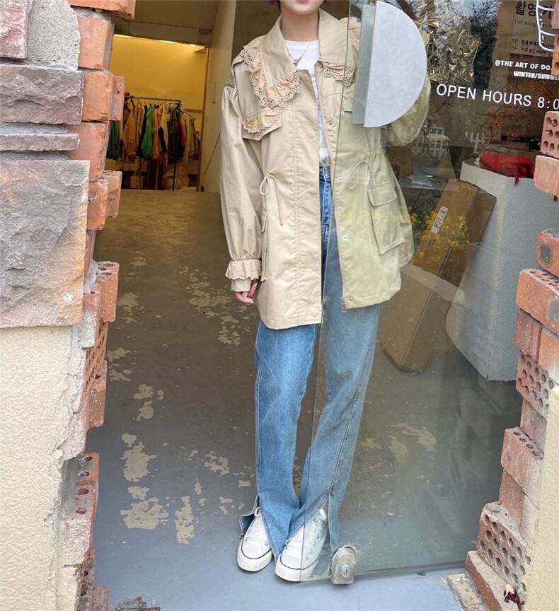 花边风衣，女装风衣，MISSYOU