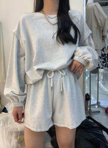 【现货】秋季新款简约休闲卫衣套装，女装卫衣/绒衫，法贝萱