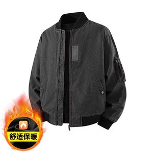 重磅美式水洗做旧工装秋冬新款夹克棉衣外套 436-997-P125178图片