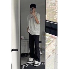 B221美式ins高街小众排扣直筒休闲西裤LK23008-P60控78，男装休闲裤，电商B221