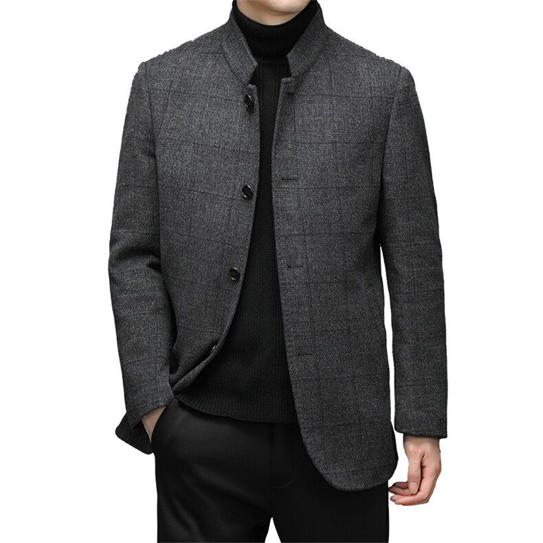 DJ1126钱塘2020-3冬季新款商务休闲立领中年男士夹克外套P325,男装夹克,钱塘207-3