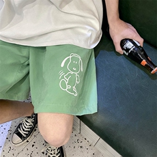 夏季情侣多色卡通印花短裤女运动宽松五分裤男XZ707-KZ026-25，男装休闲裤，星座707