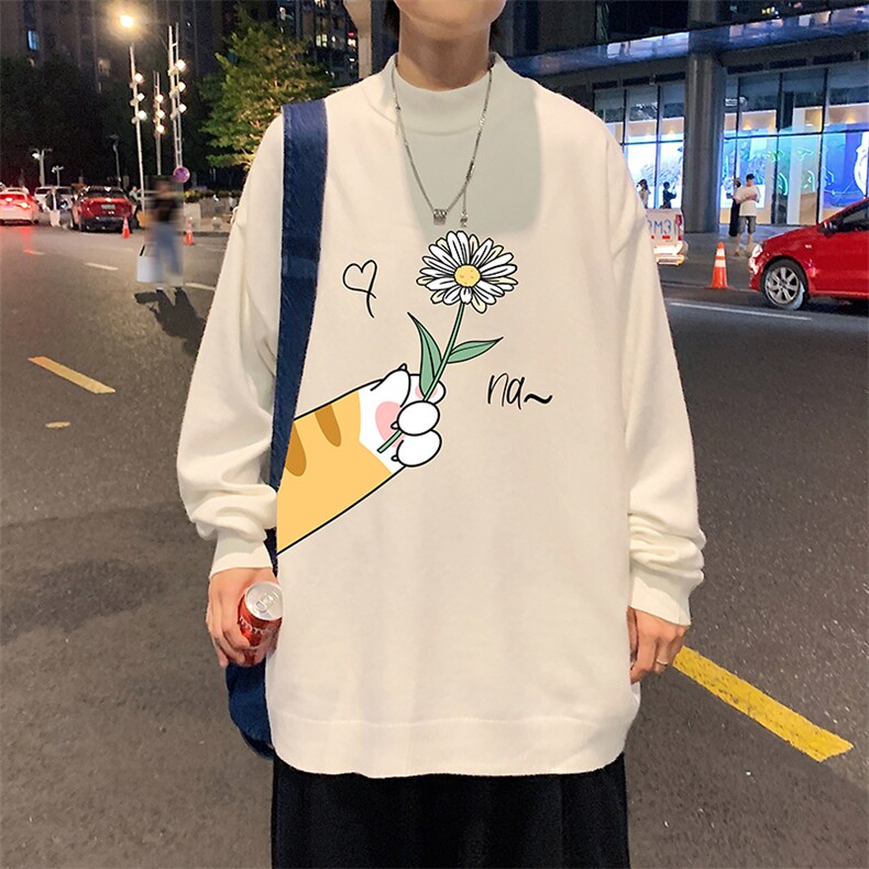 半高领毛衣男士大码针织衫男毛线衣男M18265-P45加绒款-P65,男装针织衫/毛衣,电商A040