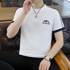 夏季短袖男刺绣翻领POLO衫T恤时尚休闲半袖上衣LD3319-P30，男装Polo衫，星座310B-3