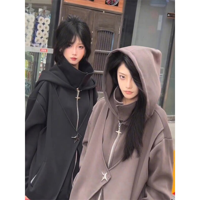 抖音质量重磅克重华棉设计感假两件卫衣ZW0110-P68,男装卫衣,星座313A(原308A-2)