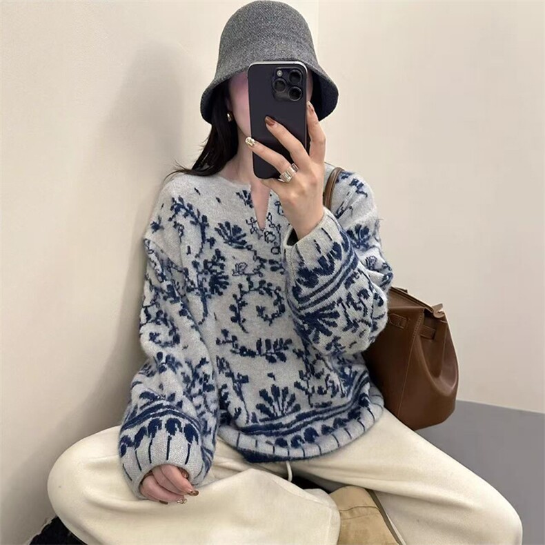 毛衣女冬季加厚外穿内搭套头圆领短款小个子时尚针织衫打底衫上衣,针织衫/毛衣,暖姿羊绒