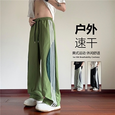 INS夏季新款薄款速干宽松透气休闲裤伞兵裤B315-K24160-特p30控58，男装休闲裤，电商B315