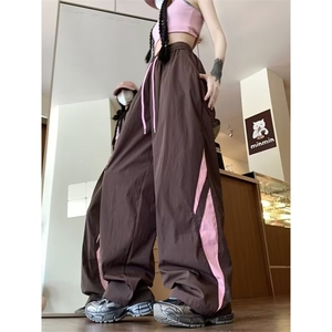 W270-P42 夏季薄款美式机能冲锋裤速干宽松直筒阔腿休闲长裤图片