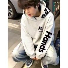 卫衣男款加厚秋冬季美式潮牌字母刺绣外套加绒连帽衫WWY15，女装短外套，星座1116A（原606A-3）