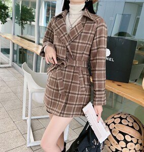 格子外套图片