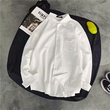 衬衫男长袖韩版潮流dk制服春季休闲男装打底内搭白衬衣cs06-p30，男装T恤，星座1008-2