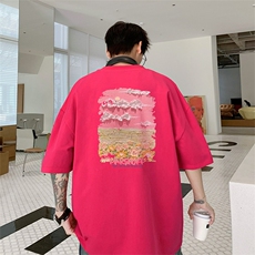 已注册纯棉220克T4356P23得物直播短袖T恤重磅280克TB4356批28，男装T恤，电商C408(原B339-1)