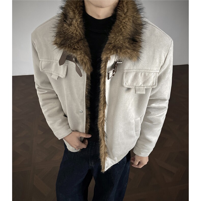 现货新款座山雕结构毛领棉服男MY085-P115,男装棉衣,电商A072