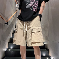 M-8XL夏季大码双口袋工装短裤五分裤109-H77-P40，男装牛仔裤，星座109