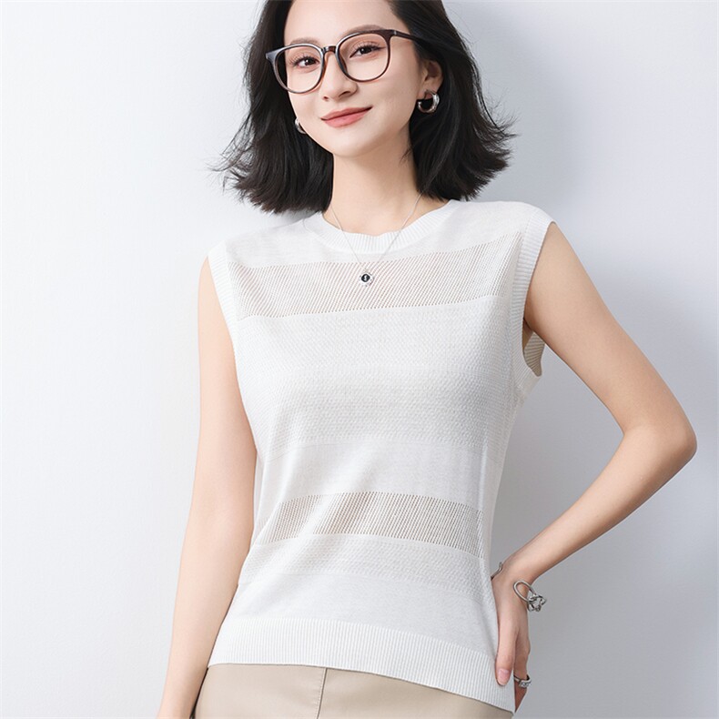 2025夏季新款纯棉内搭吊带背心女士外穿无袖一体针织打底无袖上衣,女装背心吊带,冀清阳荣