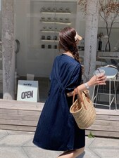 牛仔连衣裙，女装连衣裙，肆尔