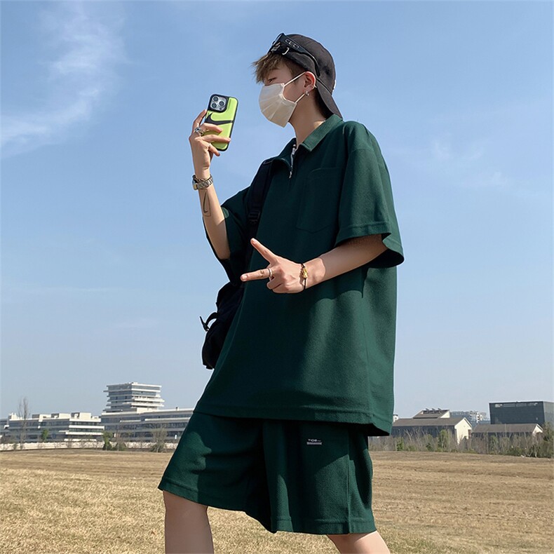 夏季短袖polo衫短裤套装情侣运动套装TZ307P75控98,男装牛仔裤,电商A309