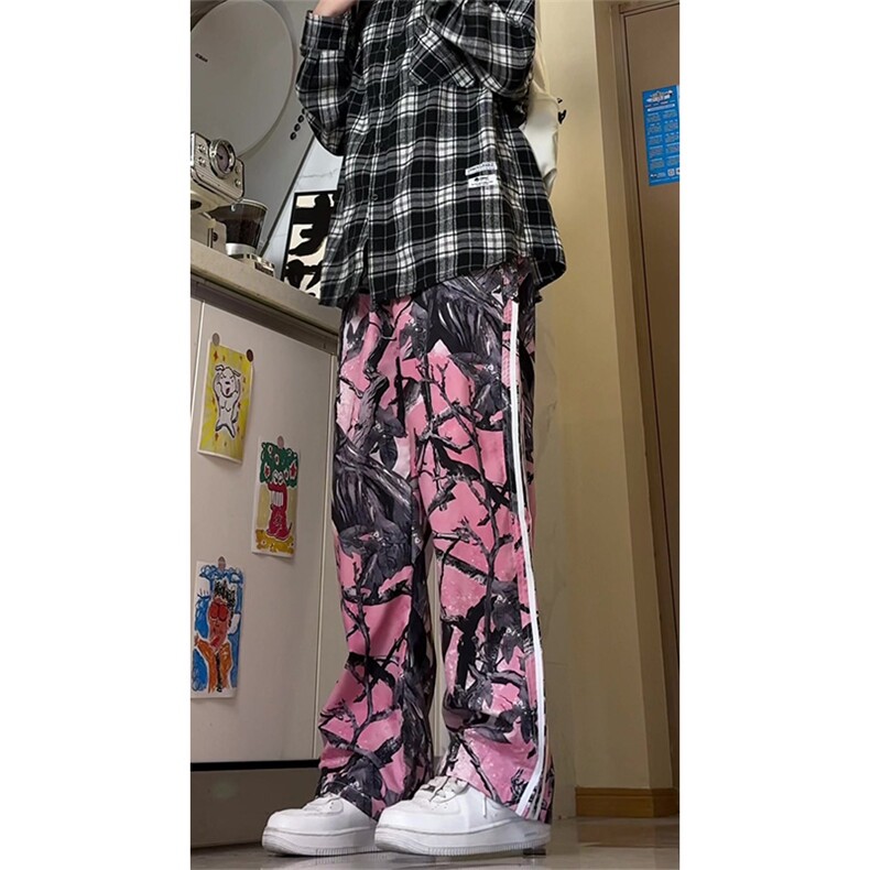 (自家图）档口现货～秋季迷彩树枝三条杠工装休闲裤K088P48,男装工装外套,星座1004-6