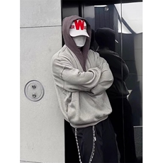 连帽卫衣男春秋款2025新款重磅男款ins内搭休闲纯色上衣WC80，男装卫衣，星座1116A（原606A-3）