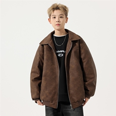 冬季加棉皮棉衣男潮流皮衣夹克加厚棉服外套A266-MYPY010-P85特批，男装夹克，电商A266