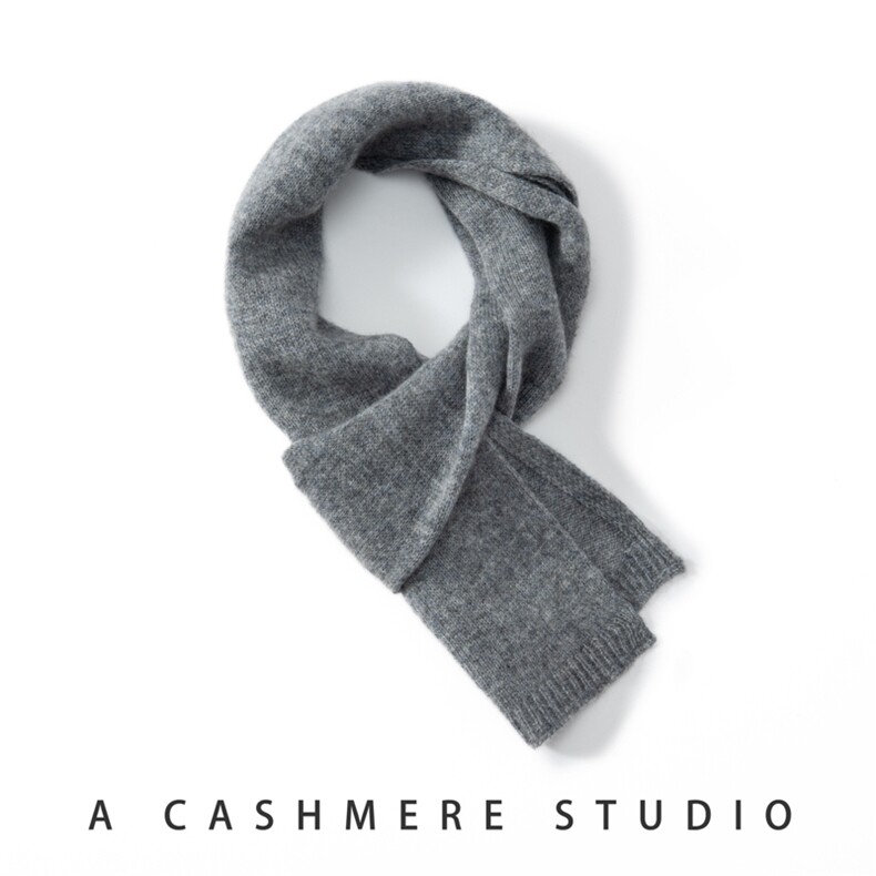 已质检-山羊绒Cashmere围巾短款加厚粗针针织围脖可亲子/情侣,饰品围巾,圣极绒童装