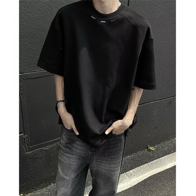 网络图现货潮牌美式重磅T恤高级感宽松百搭半截袖RM25-P30,男装T恤,星座1005-4
