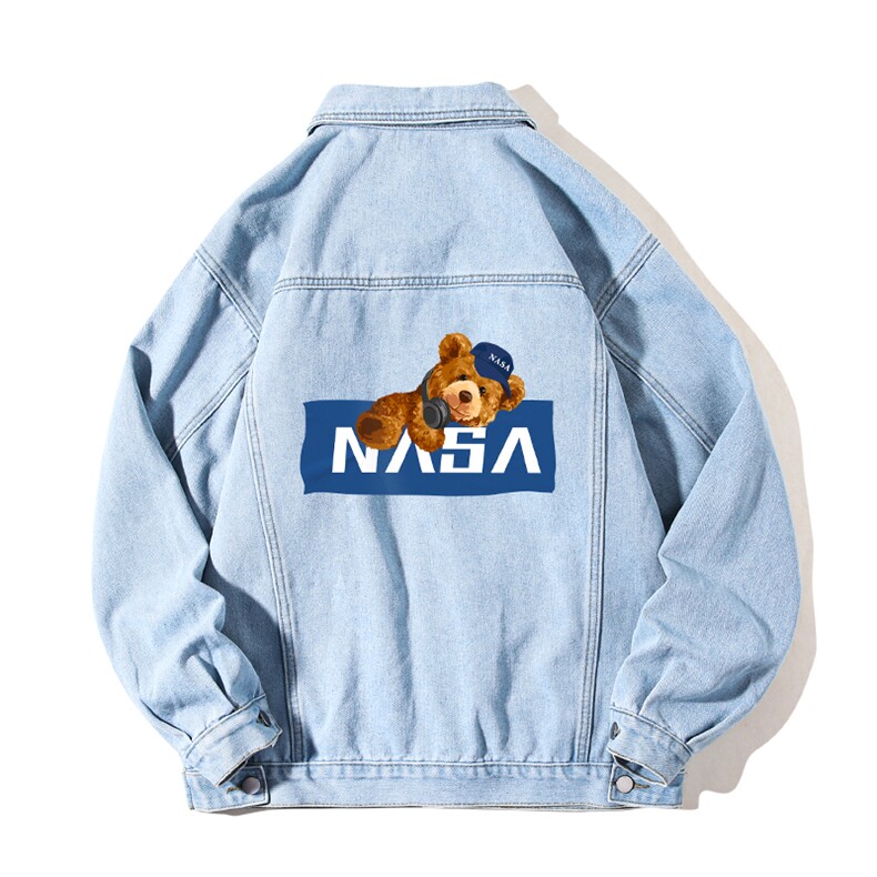 NASA牛仔夹克男大码牛仔外套男茄克NJ77247-P60加绒款-P75,男装夹克,电商A040A