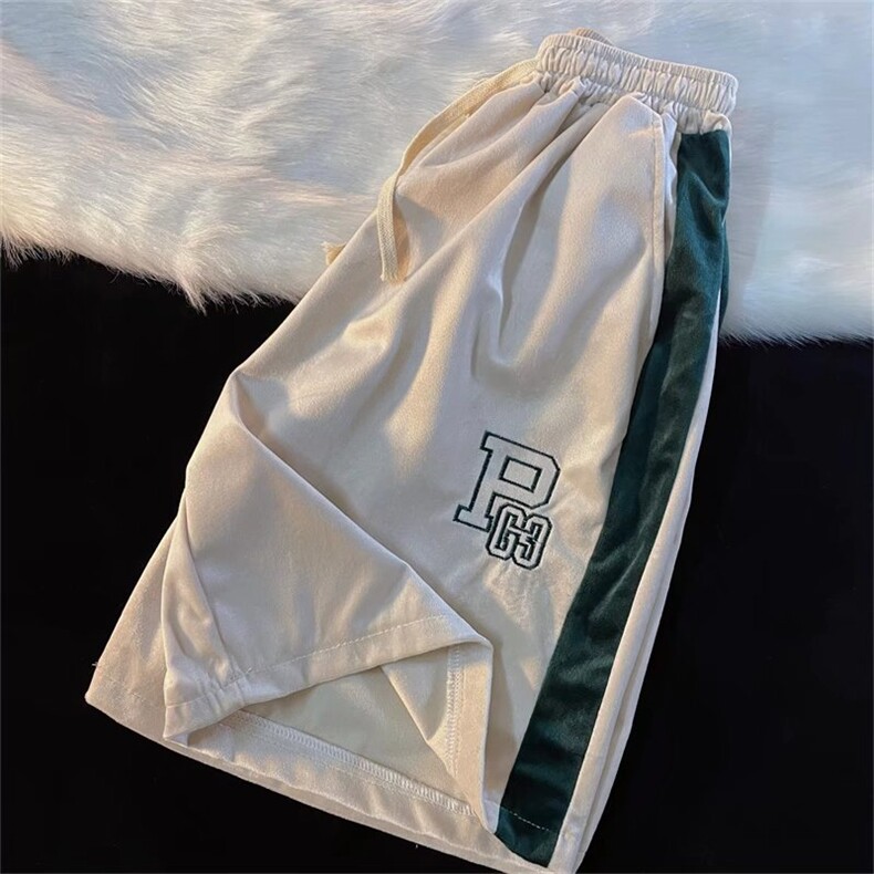 男夏季潮流时尚休闲短裤丝绒刺绣短裤K358P28,男装休闲裤,星座1116-2