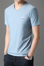 男士短袖t恤夏季男士V领上衣服半袖体恤潮流休闲男装t桖衫，男装T恤，电商B212（原钱塘6029）