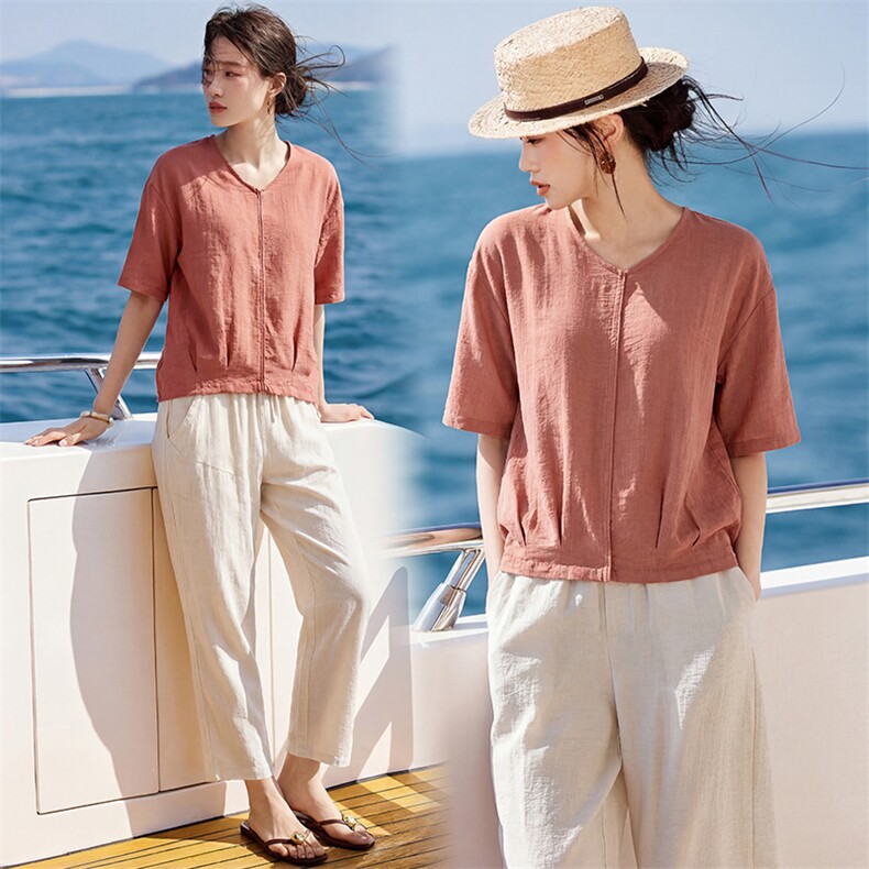 2026夏装新款简约时尚休闲两件套套装，女装套装/套裙，阿丹